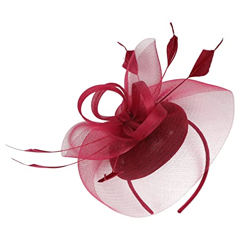 OATIPHO Eleganter Fascinator-hut für Frauen -netz Stirnband Bankett Party Cosplay Leistung von OATIPHO