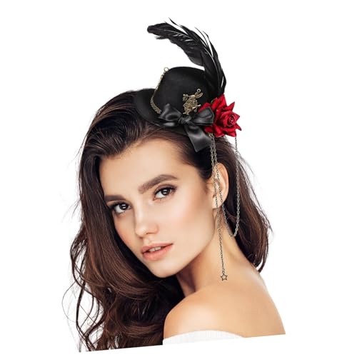 OATIPHO Teeparty-Accessoires für Frauen Seide Zubehör Blumen- Erwachsene Dame Rosa Mini-Hut-Haarspange Blumen für Haare Haarklammern Party Gefälligkeiten Mini-Haarspangen Metall OATIPHO Teeparty-Accessoires für Frauen Seide Zubehör Blumen- Erwachsene Dame Rosa Mini-Hut-Haarspange Blumen für Haare Haarklammern Party Gefälligkeiten Mini-Haarspangen Metall von OATIPHO