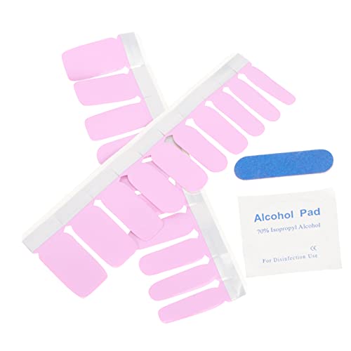 OATIPHO Teiliges Nagelsticker in Einfarbig Selbstklebende Nail Art Decals für Damen und Mädchen Langlebige Maniküre Zubehör Einfache Anwendung Fingernagel Sticker Zufällige Farbe von OATIPHO