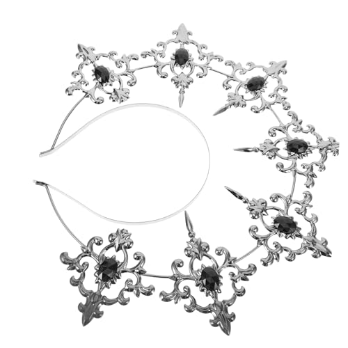 OATIPHO Lolita-stirnband Metallgöttinnenkrone Party-kopfbedeckung Für Damen Cosplay-stirnband Mit Krone Für Hochzeit Und Fotos von OATIPHO
