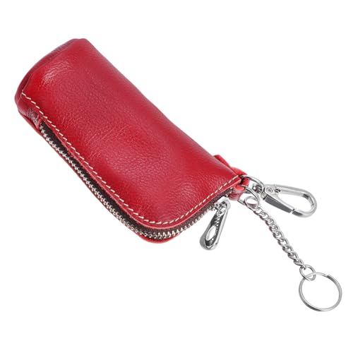 OATIPHO Pu Schlüssel Und Münztasche Mit Metallhaken Und Reißverschluss Praktische Geldbörse Für Auto Und Hausschlüssel Für Herren Und Damen Kompaktes Design von OATIPHO