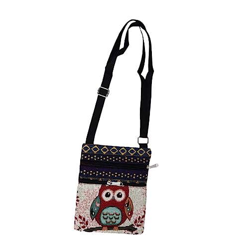 OATIPHO Owl Print Umhängetasche Für Damen Große Kapazität Tragbare Canvas Tasche Eleganter Schultergurt Für Shopping Und Outdoor-aktivitäten Multifunktional Und Stilvoll von OATIPHO