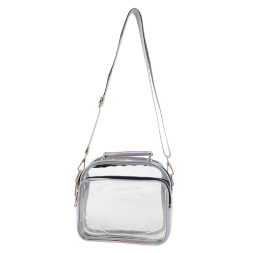 OATIPHO Transparente Crossbody Tasche Damen Purse Messenger Bag PVC Schultertasche Kleine Umhängetasche für Alltag Party Shopping Reise von OATIPHO