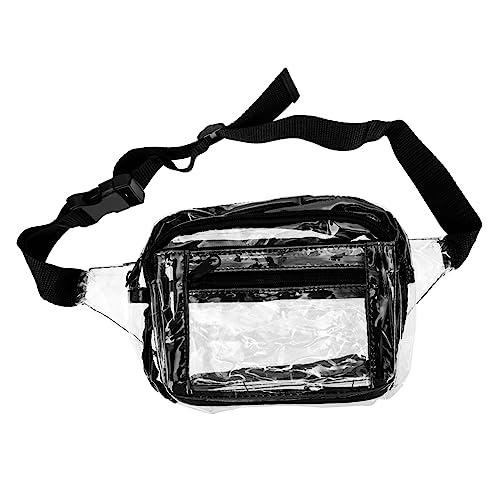 OATIPHO Transparente Hüfttasche PVC Verstellbarer Gürtel Sport und Outdoor Gürteltasche für Damen und Herren für Reisen und Veranstaltungen von OATIPHO
