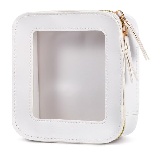 OATIPHO Transparente Make-up-Tasche Kleine Kosmetiktasche Aus PVC Und Pu Reisetasche Mit Reißverschluss Organizer-Tasche Für Make-up-Artikel Durchsichtige Aufbewahrungstasche Für von OATIPHO