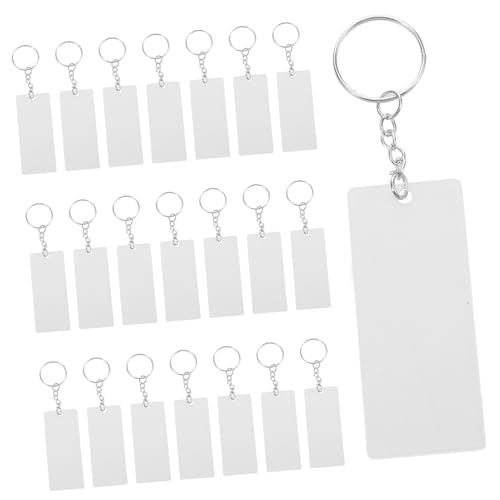 OATIPHO 20stücke Durchsichtige -schlüsselanhänger-rohlinge Rechteckige Schlüsselanhänger-anhänger Für DIY-projekte Transparente Zum Selbermachen OATIPHO 20stücke Durchsichtige -schlüsselanhänger-rohlinge Rechteckige Schlüsselanhänger-anhänger Für DIY-projekte Transparente Zum Selbermachen von OATIPHO