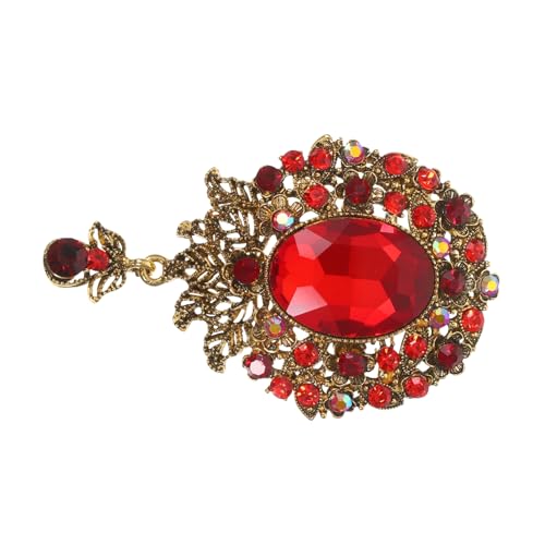 OATIPHO Tropfenbrosche Vintage Blumen Abzeichen Anstecknadeln Hochzeit Braut Strass Blumenstrauß Brosche Anstecknadel Hochzeit Weihnachten Festival Schmuck von OATIPHO