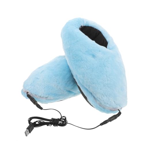 OATIPHO USB Beheizbare Hausschuhe mit Weichem Plüsch Wiederverwendbar USB heizung für Warme Füße im Winter Einfache Bedienung Komfortabel als Geschenk für Familie und Freunde von OATIPHO