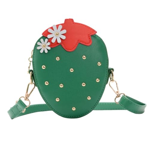 OATIPHO Erdbeer Pu Münztasche Junge Mädchen Umhängetasche Kindertasche Modische Geldbörse Einfaches Portemonnaie Kleine Tasche Für Mädchen von OATIPHO