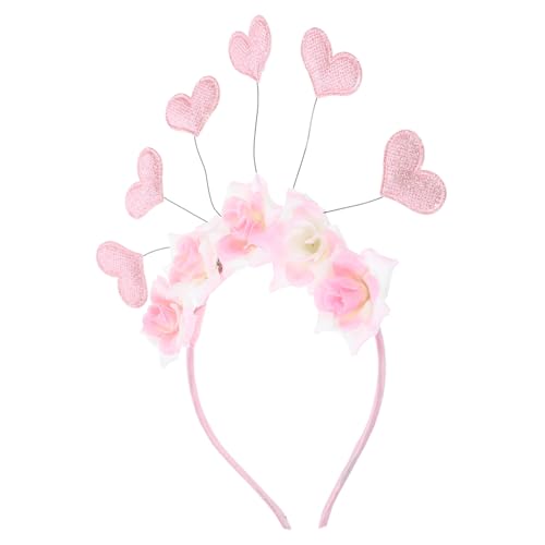 OATIPHO Valentinstag Haarreif Mit Realistischen Rosenblüten Romantisches Kopfband Für Erwachsene Party-dekoration Für Besondere Anlässe Leicht Und Komfortabel Zu Tragen Für von OATIPHO