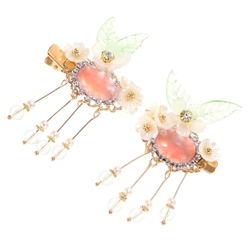 OATIPHO Vintage Haarnadeln mit Perlenblumen Design Dekorative Haarklammern für Hochzeiten Partys und Alltag Eleganter Haarschmuck für Damen von OATIPHO