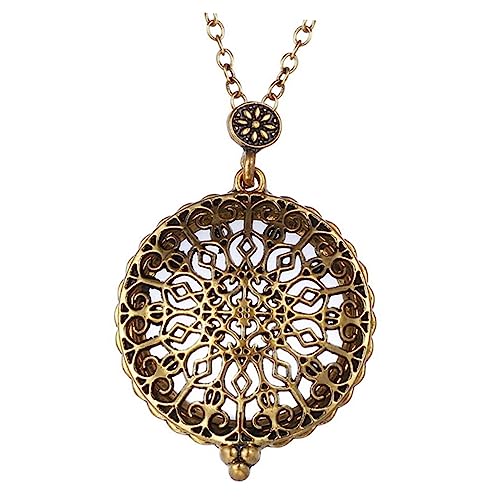 OATIPHO Legierung Anhänger Für Halskette Retro Modeschmuck Zubehör Halsschmuck Hohl Halskette Diy Anhänger Für Frauen Und Männer Halskettenanhänger Schmuckzubehör von OATIPHO