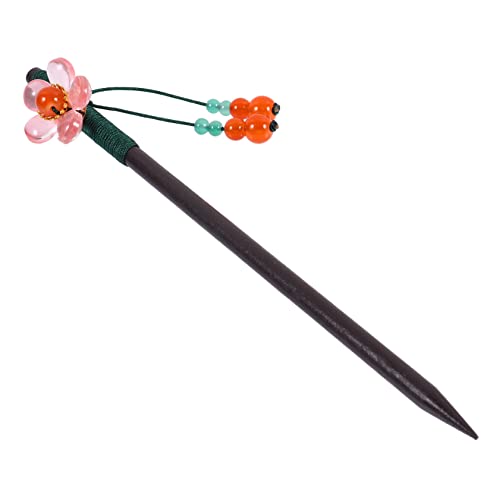 OATIPHO Holz Haar Gabel Chinesischen Haarstab Antik Stil Haarspange Frauen Kopfschmuck Retro Design Haar Accessoire von OATIPHO