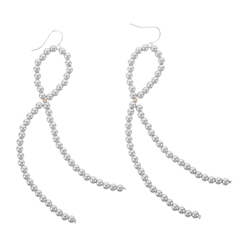 OATIPHO Vintage Schleifen Ohrringe Lange Dangle Knotenohrhänger Retro Schmuck für Damen Hochzeiten Weihnachtsfeiern und Festliche Anlässe von OATIPHO