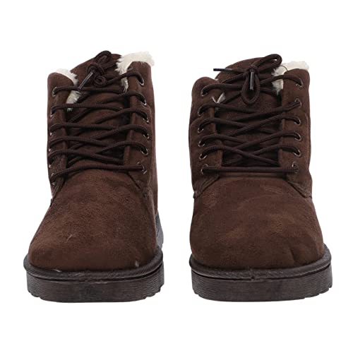 OATIPHO Warme Damen Winterstiefel Kurzschaft Schnürstiefel Flachsohle Baumwollgefüttert Bequeme Schneeschuhe für Alltag und Outdoor OATIPHO Warme Damen Winterstiefel Kurzschaft Schnürstiefel Flachsohle Baumwollgefüttert Bequeme Schneeschuhe für Alltag und Outdoor von OATIPHO