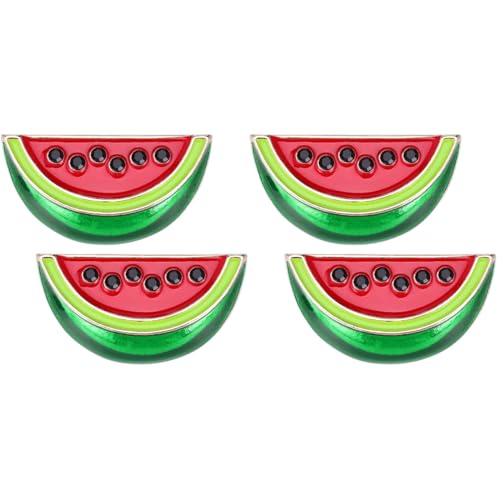 4 Stück Wassermelonen Brosche, Wassermelonen-Emaille-Anstecknadeln, Fruchtförmige Brosche Niedliche Palästina Wassermelonen-Anstecknadel Abzeichen Sommergeschenke von OATIPHO