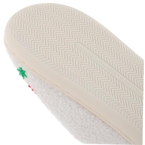 OATIPHO Gemütliche Flauschige Hausschuhe Für Damen Und Herren Rutschfeste Hausschuhe Mit Weihnachtsbaum-cartoon-motiv Warme Für Urlaub Und Drinnen von OATIPHO