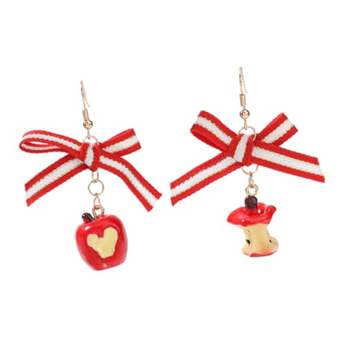 OATIPHO Weihnachtliche Damen Ohrhänger mit Schleifen Knoten Trendiger Xmas Schmuck Leichte Resin Ohrringe Modisch und Komfortabel für Weihnachtsfeier und Alltag von OATIPHO