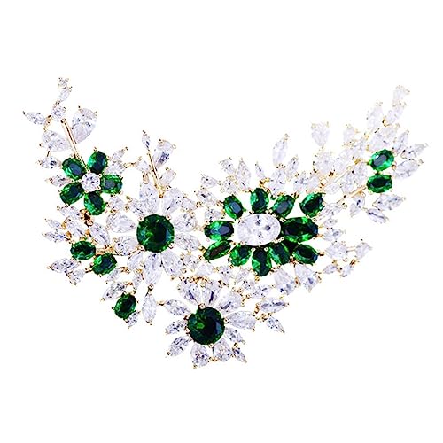 OATIPHO Glänzende Zirkon Brosche Stilvolle Hängende Accessoire Pin Für Frauen von OATIPHO
