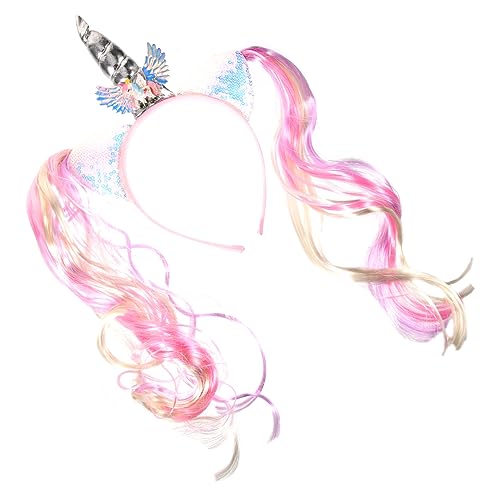 OATIPHO Horn Haarreif Mit Bunten Extensions Süßes Kinderaccessoire Für Geburtstagsfeiern Und Mottopartys Leicht Und Hautfreundlich Kreative Einhorn-party-dekoration von OATIPHO