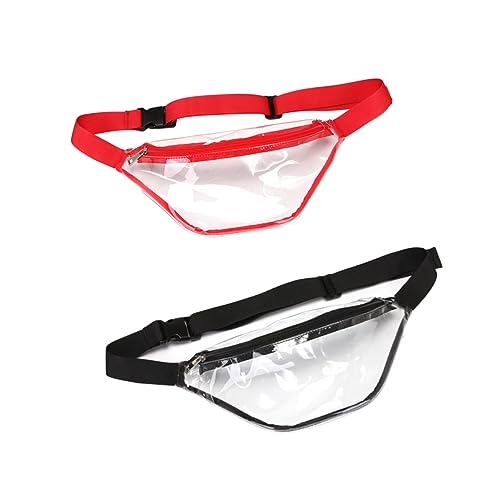 OATIPHO wasserdichte Transparente Hüfttasche Für Damen Und Herren Wasserfeste Bauchtasche Aus PVC Praktisch Für Strand Reisen Und Einkaufen Mit Elastischem von OATIPHO