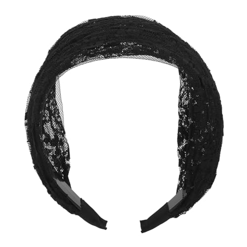 Schwarzes Spitzenstirnband für Damen Breites Haarband aus Leichtem Langlebigem Material Modischer Haarschmuck für Partys und Besondere Anlässe Schwarzes Spitzenstirnband für Damen Breites Haarband aus Leichtem Langlebigem Material Modischer Haarschmuck für Partys und Besondere Anlässe von OATIPHO