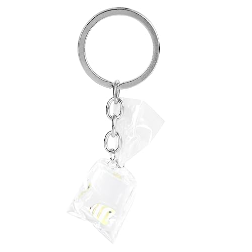 OATIPHO Fisch-wasserbeutel Schlüsselanhänger Transparente Harz-kreation Mit Buntem Fischdesign Zum Organisieren Von Schlüsseln Handgefertigtes Accessoire Für Taschen Und Gürtel von OATIPHO