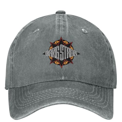 Gang Starr Logo Baseball Cap Zubehör Unisex Stil Retro Hip Hop Snapback Papa Hut Verstellbar von OAUMJIIL