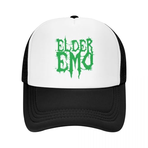 Grün Metal Band Style Elder Emo Erwachsene Mesh Baseballkappe Für Frauen Männer Grid Snapback Caps Neuer Trend Dat Hüte von OAUMJIIL