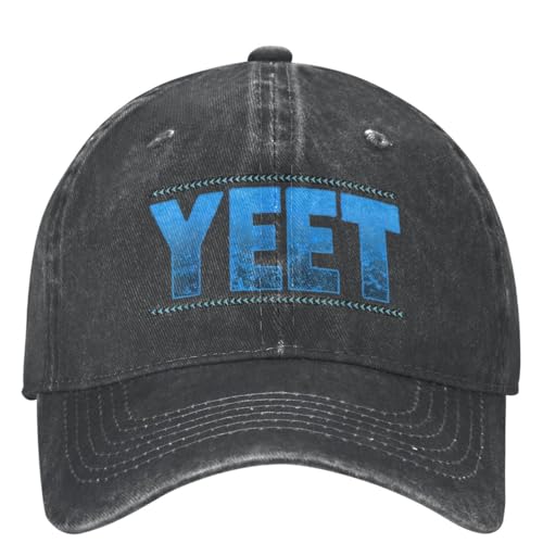 Mode Yeet Baseball Cap Weiblich Männlich Sonnenschutz Hip Hop Hüte Sommer Y2k Retro Outdoor Sport Snapback Cap von OAUMJIIL