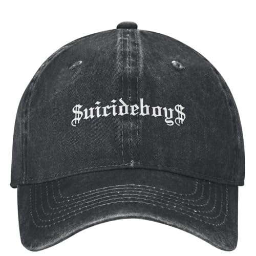 OAUMJIIL G59 Musik Trucker Hut Accessoires Casual Distressed Denim Washed Dad Hut Unisex Laufen Golf Verstellbare Passform Hüte Cap von OAUMJIIL