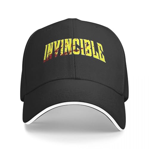 OAUMJIIL Invincible - Blutbefleckte Baseballkappe Casual Comic Helden Lustige Viltrim Sandwich Cap für Männer Frauen Verstellbare Kopfbedeckung Reisen von OAUMJIIL