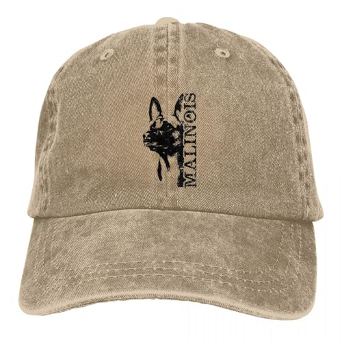 OAUMJIIL Malinois Belgischer Schäferhund Mechelaar Retro Hut Baumwolle Outdoor Sonne Schutz Mützen Unisex Casual Snapback Hüte von OAUMJIIL
