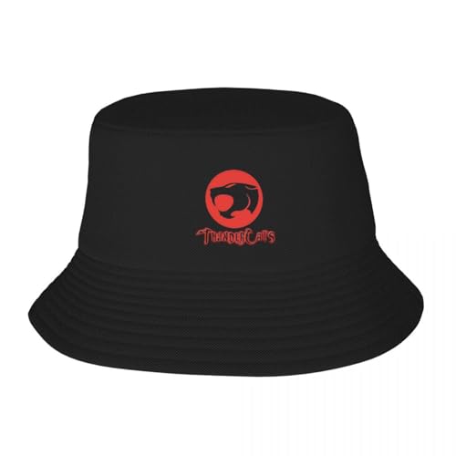 OAUMJIIL Mode Geschenk Thunder Cats Eimer Hut für Mädchen Strand Anime Sonnenhut Stil faltbar für Outdoor Angel Cap Session Hut von OAUMJIIL