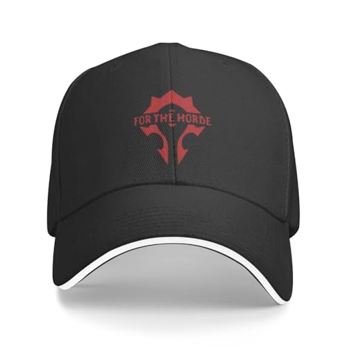 OAUMJIIL Rot World of Warcrafts Horde Rotes Symbol Wandern Baseballmützen für Herren Personalisiert Weibliche Strand Kokette Hut Trucker Cap von OAUMJIIL