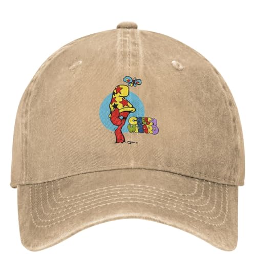 OAUMJIIL Unisex Cheech Wizard Baseballkappe Vintage Distressed Denim Sun Cap Verstellbar von OAUMJIIL