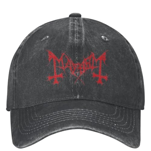 OAUMJIIL Vintage Mayhem Norwegen Band Red Edition Baseballmützen Männer Frauen Distressed Denim Snapback Cap Outdoor Workouts Hüte Cap OAUMJIIL Vintage Mayhem Norwegen Band Red Edition Baseballmützen Männer Frauen Distressed Denim Snapback Cap Outdoor Workouts Hüte Cap von OAUMJIIL