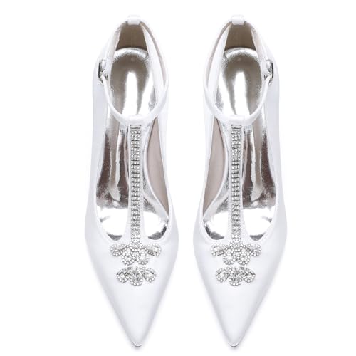 OAUSZC Damen T-Riemchen Hochzeits Pumps Mit Blockabsatz Strass Satin Geschlossene Zehen Brautschuhe Ballschuhe 22014-59T,Schwarz,38 EU OAUSZC Damen T-Riemchen Hochzeits Pumps Mit Blockabsatz Strass Satin Geschlossene Zehen Brautschuhe Ballschuhe 22014-59T,Schwarz,38 EU von OAUSZC