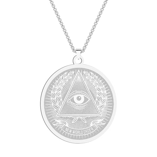 OAUWKEIY Anhänger Halskette Illuminati System Halskette Auge himmlisch Kronleuchter beleuchtetes System Münze Medaillon Anhänger Halskette Ornament Schmuck OAUWKEIY Anhänger Halskette Illuminati System Halskette Auge himmlisch Kronleuchter beleuchtetes System Münze Medaillon Anhänger Halskette Ornament Schmuck von OAUWKEIY