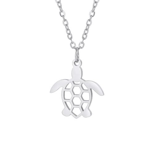 OAUWKEIY Anhänger Halskette Schildkröte Anhänger Mode Ozean Strand niedlich Tier Anhänger Herren Damen Halskette Anhänger Halskette Schmuck von OAUWKEIY