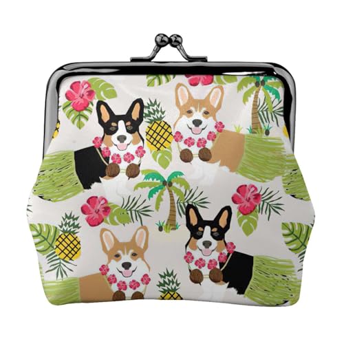Corgi Hawaiian Tropical Summer Ananas Print Charm and Versatile Coin Purse Exquisite Waterproof Kiss Lock Wallet for Keys Cards Corgi Hawaiian Tropical Summer Ananas Print Charm and Versatile Coin Purse Exquisite Waterproof Kiss Lock Wallet for Keys Cards von OAZCVBNN