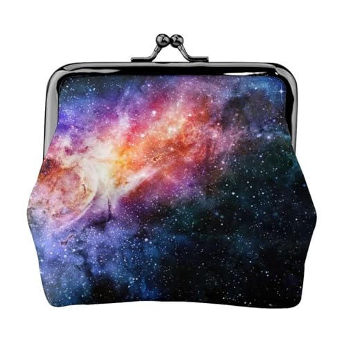 Galaxy in The Universe Print Charm and Versatile Coin Purse Exquisite Waterproof Kiss Lock Wallet for Keys Cards von OAZCVBNN