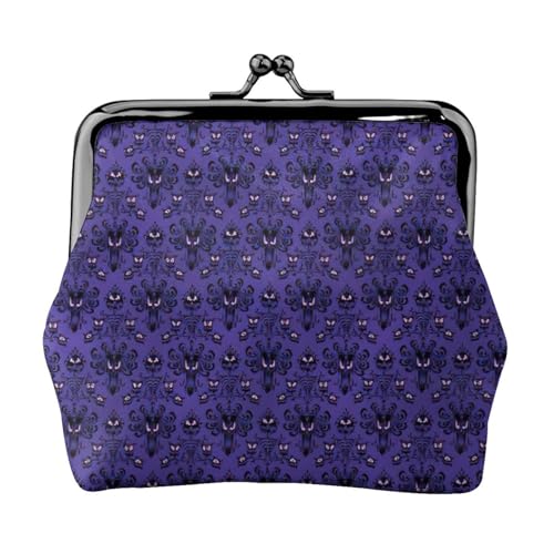 Haunted Mansion Print Charm and Versatile Coin Purse Exquisite Waterproof Kiss Lock Wallet for Keys Cards von OAZCVBNN