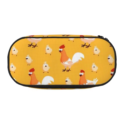 OAZCVBNN Federmäppchen mit Huhn-Motiv, leicht, praktisch, für Schule, Studenten, Make-up, Reisen, Jungen, Mädchen, Schwarz , Einheitsgröße, Taschen-Organizer OAZCVBNN Federmäppchen mit Huhn-Motiv, leicht, praktisch, für Schule, Studenten, Make-up, Reisen, Jungen, Mädchen, Schwarz , Einheitsgröße, Taschen-Organizer von OAZCVBNN