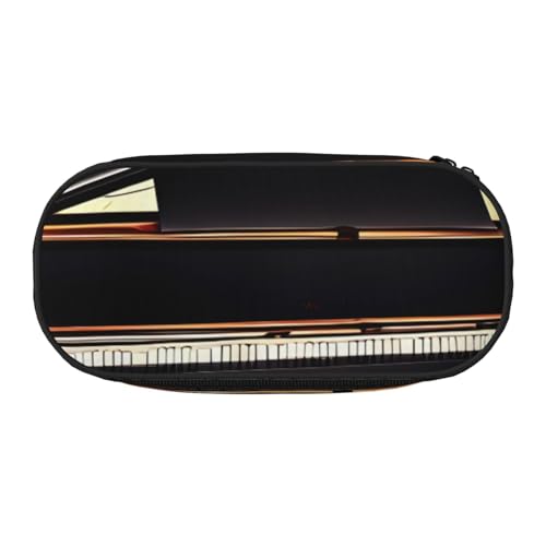 OAZCVBNN Federmäppchen mit Klavier-, Violinen- und Musiknoten-Druck, leicht, praktisch, für Schule, Studenten, für Make-up, Reisen, Jungen, Mädchen, Schwarz , Einheitsgröße, Taschen-Organizer OAZCVBNN Federmäppchen mit Klavier-, Violinen- und Musiknoten-Druck, leicht, praktisch, für Schule, Studenten, für Make-up, Reisen, Jungen, Mädchen, Schwarz , Einheitsgröße, Taschen-Organizer von OAZCVBNN
