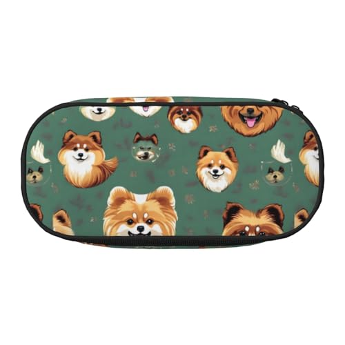OAZCVBNN Federmäppchen mit Zwergspitz-Muster, leicht, praktisch, für Schule, Studenten, für Make-up, Reisen, Jungen, Mädchen, Schwarz , Einheitsgröße, Taschen-Organizer OAZCVBNN Federmäppchen mit Zwergspitz-Muster, leicht, praktisch, für Schule, Studenten, für Make-up, Reisen, Jungen, Mädchen, Schwarz , Einheitsgröße, Taschen-Organizer von OAZCVBNN