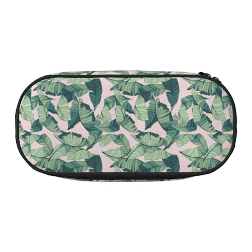 OAZCVBNN Federmäppchen mit grünen Palmenblättern, rosa Druck, leicht, praktisch, für Schule, Studenten, für Make-up, Reisen, Jungen, Mädchen, Schwarz , Einheitsgröße, Taschen-Organizer OAZCVBNN Federmäppchen mit grünen Palmenblättern, rosa Druck, leicht, praktisch, für Schule, Studenten, für Make-up, Reisen, Jungen, Mädchen, Schwarz , Einheitsgröße, Taschen-Organizer von OAZCVBNN