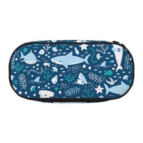 OAZCVBNN Federmäppchen mit süßem blauen Fisch-Druck, leicht, praktisch, für Schule, Studenten, Stifteetui, Make-up, Reisen, Jungen, Mädchen, Schwarz , Einheitsgröße, Taschen-Organizer OAZCVBNN Federmäppchen mit süßem blauen Fisch-Druck, leicht, praktisch, für Schule, Studenten, Stifteetui, Make-up, Reisen, Jungen, Mädchen, Schwarz , Einheitsgröße, Taschen-Organizer von OAZCVBNN