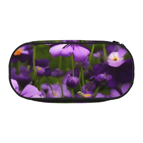 OAZCVBNN Federmäppchen mit violettem Blumendruck, leicht, praktisch, für Schule, Studenten, für Make-up, Reisen, Jungen und Mädchen, Schwarz , Einheitsgröße, Taschen-Organizer OAZCVBNN Federmäppchen mit violettem Blumendruck, leicht, praktisch, für Schule, Studenten, für Make-up, Reisen, Jungen und Mädchen, Schwarz , Einheitsgröße, Taschen-Organizer von OAZCVBNN