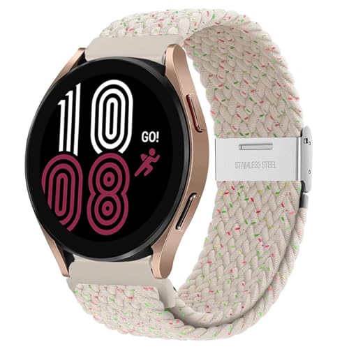 OBAEHH 20mm 22mm Armband für Samsung Galaxy Uhr 6 5 4 Band 40/44mm 5Pro Aktive 2 Getriebe S3 geflochtene elastische Armband für Huawei GT2/3 /4Pro/5 Uhrenarmbänder(Starlight dots,22mm) von OBAEHH